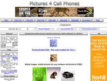 Tablet Screenshot of pictures4cellphones.info